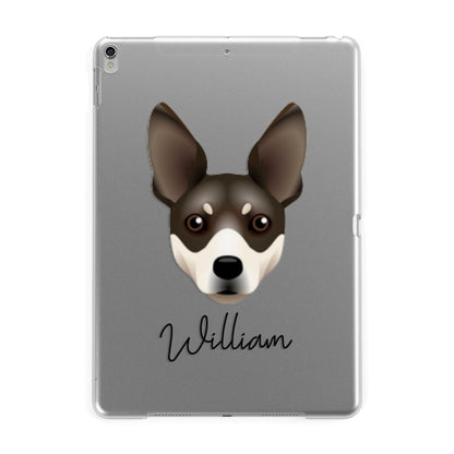 Rat Terrier Personalised Apple iPad Silver Case