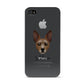 Rat Terrier Personalised Apple iPhone 4s Case
