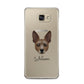 Rat Terrier Personalised Samsung Galaxy A5 2016 Case on gold phone