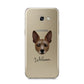 Rat Terrier Personalised Samsung Galaxy A5 2017 Case on gold phone