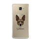 Rat Terrier Personalised Samsung Galaxy A7 2016 Case on gold phone