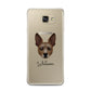Rat Terrier Personalised Samsung Galaxy A7 2016 Case on gold phone
