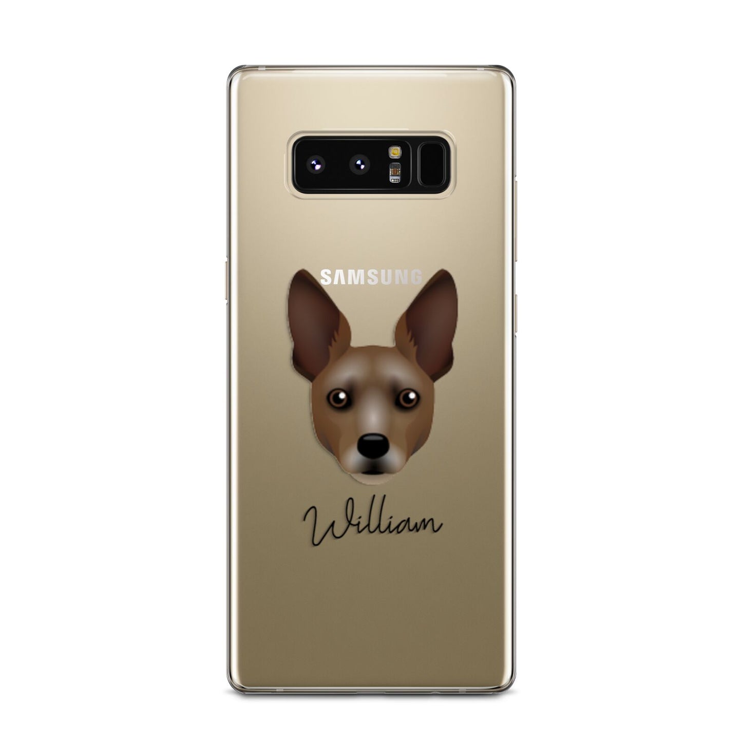 Rat Terrier Personalised Samsung Galaxy Note 8 Case