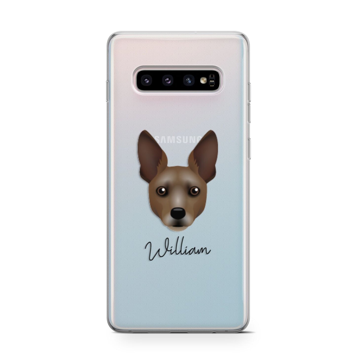 Rat Terrier Personalised Samsung Galaxy S10 Case