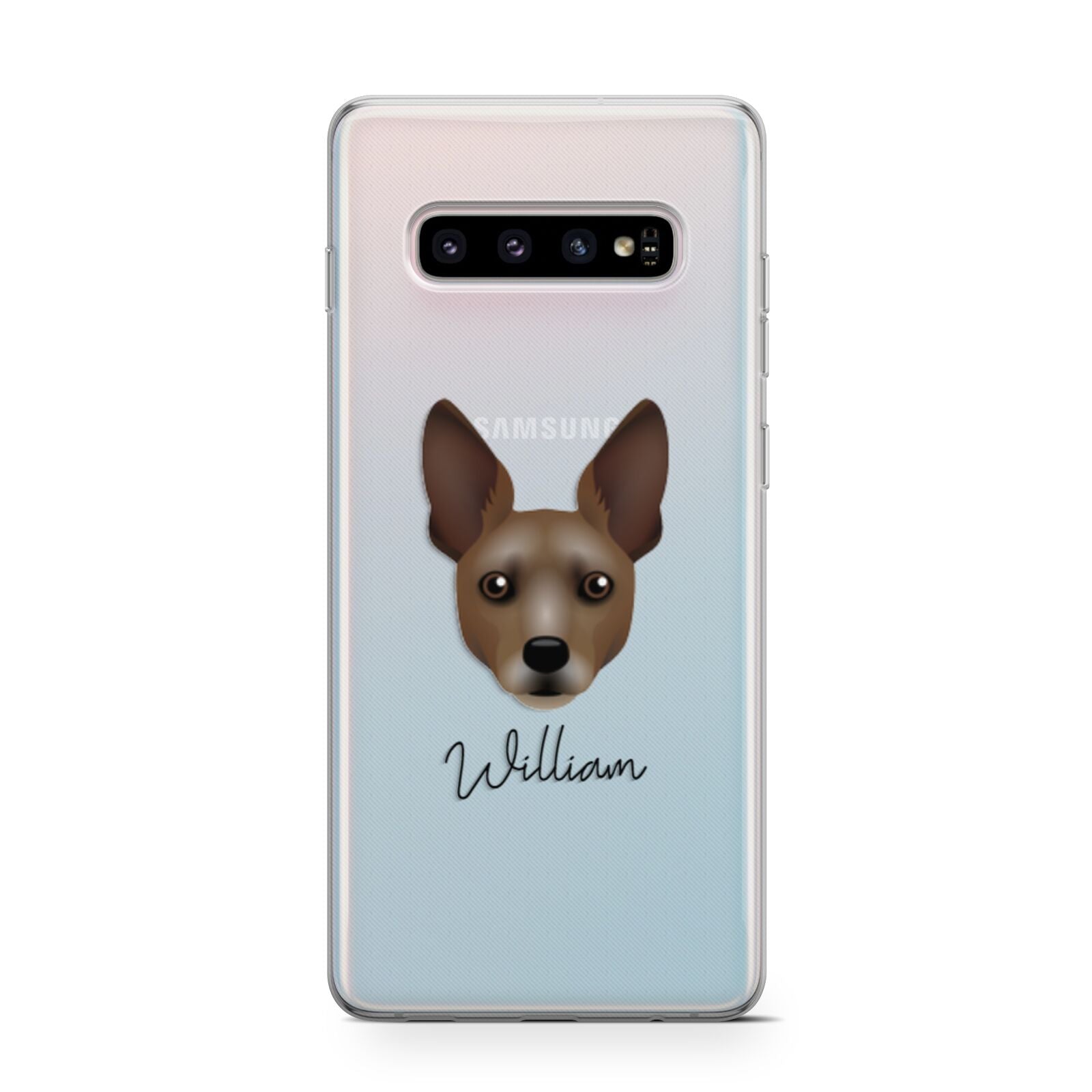 Rat Terrier Personalised Samsung Galaxy S10 Case