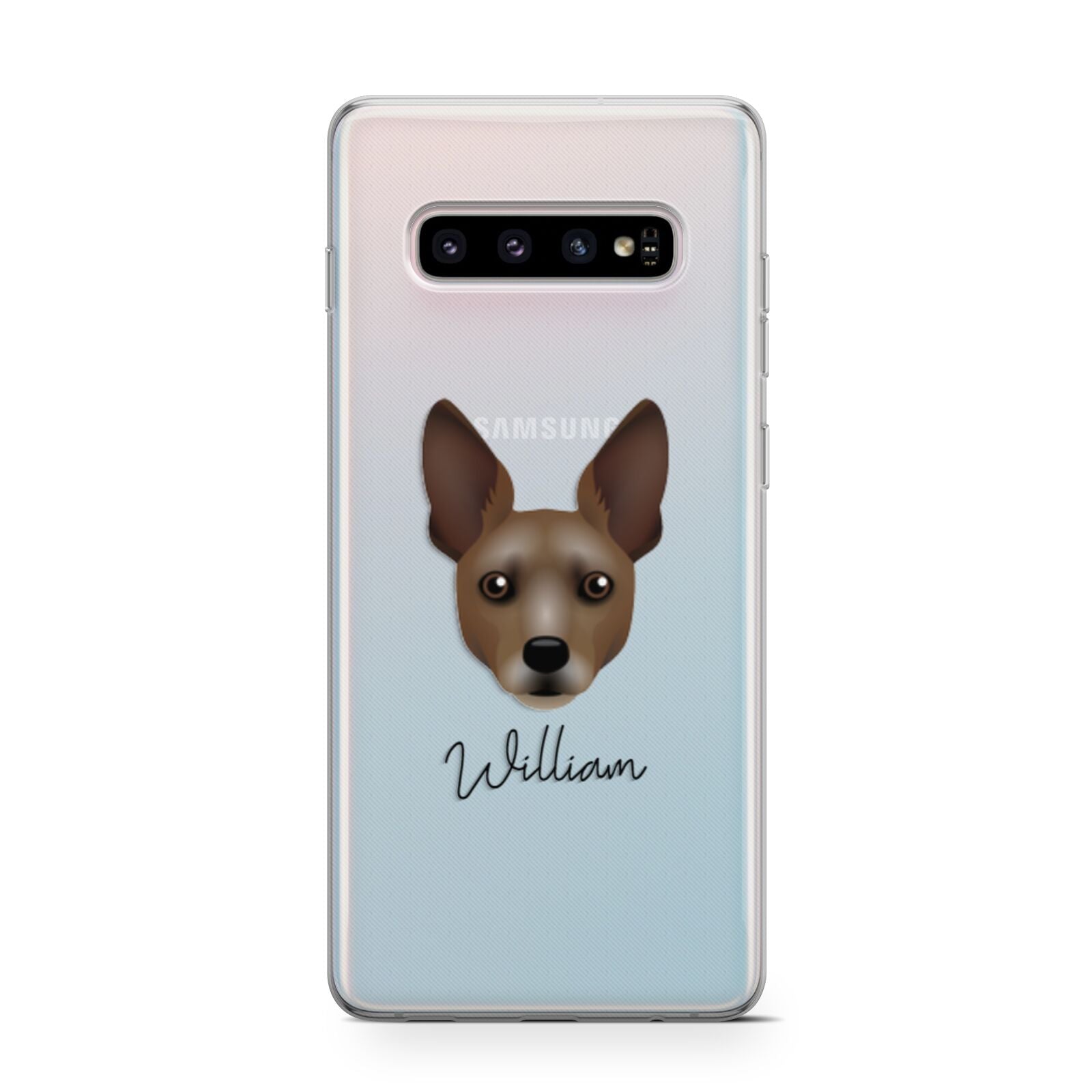 Rat Terrier Personalised Samsung Galaxy S10 Case