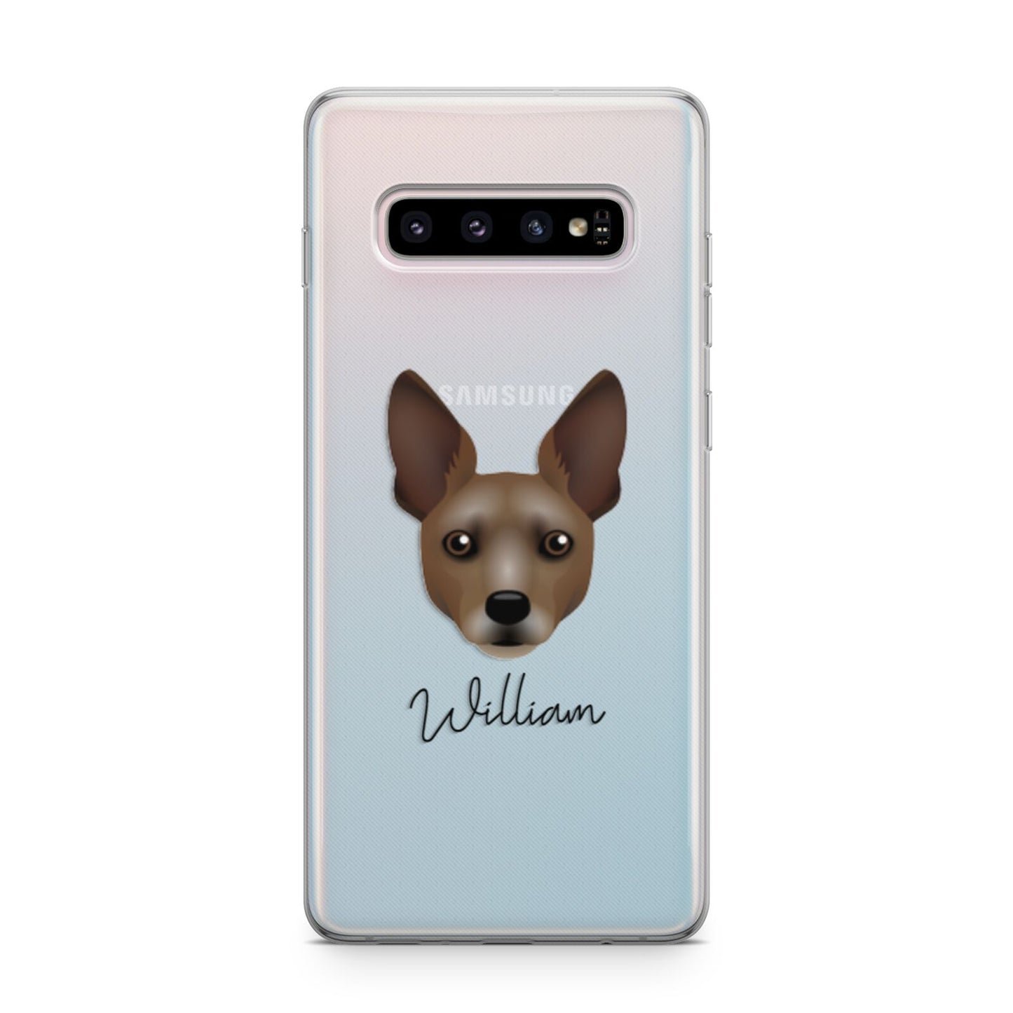Rat Terrier Personalised Samsung Galaxy S10 Plus Case