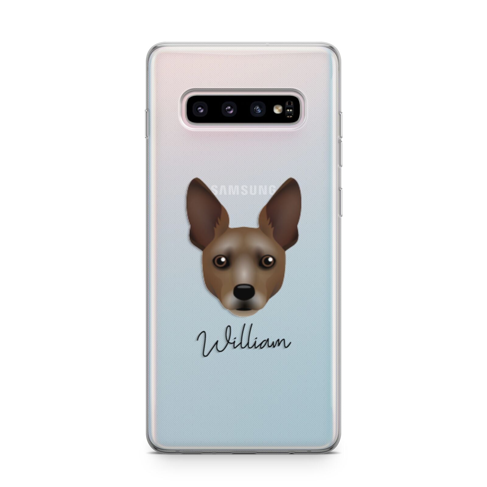 Rat Terrier Personalised Samsung Galaxy S10 Plus Case