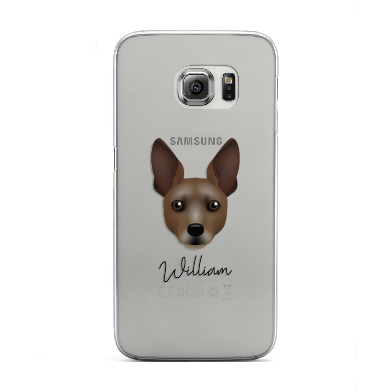 Rat Terrier Personalised Samsung Galaxy S6 Edge Case