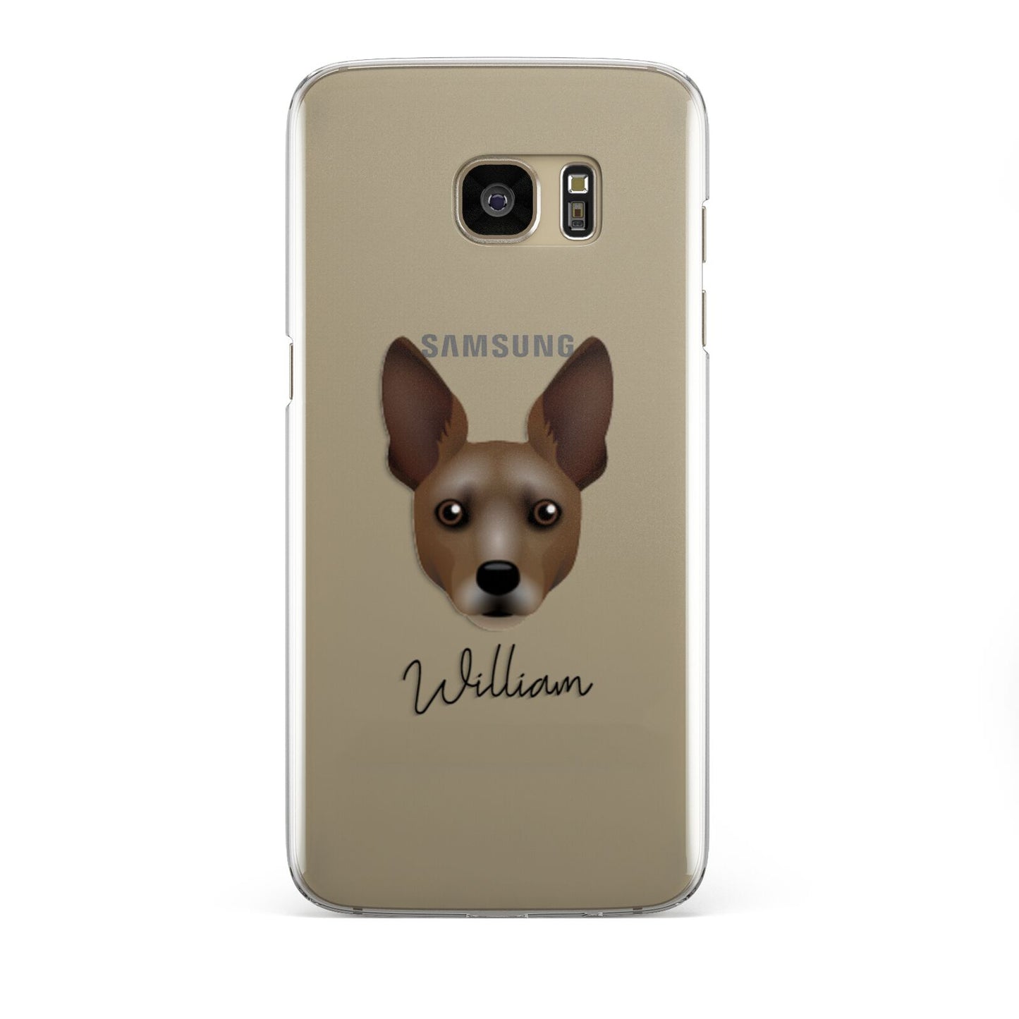 Rat Terrier Personalised Samsung Galaxy S7 Edge Case