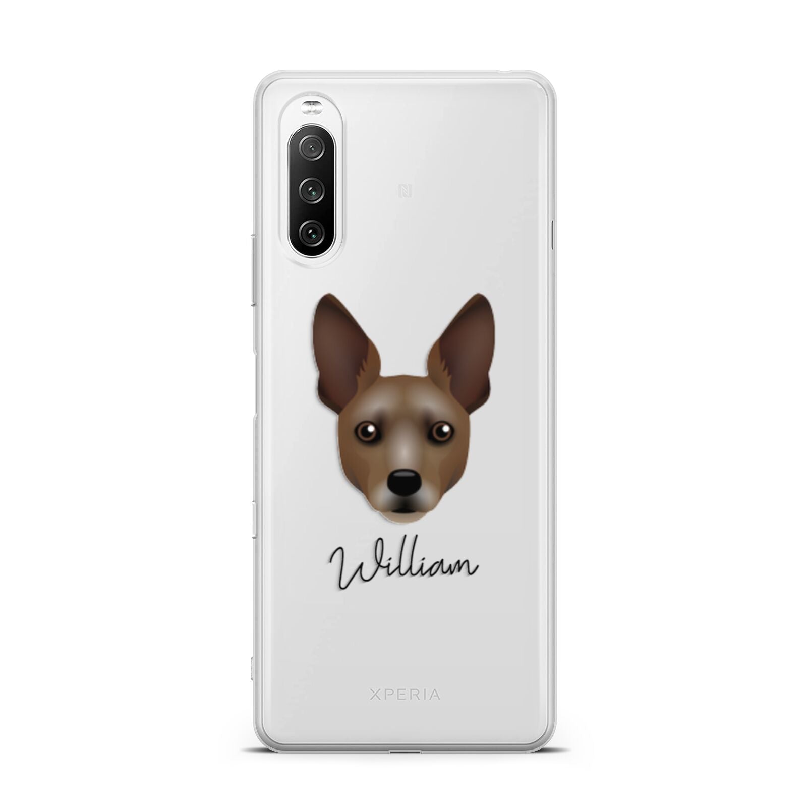 Rat Terrier Personalised Sony Xperia 10 III Case