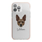 Rat Terrier Personalised iPhone 13 Pro Max TPU Impact Case with Pink Edges