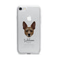 Rat Terrier Personalised iPhone 7 Bumper Case on Silver iPhone