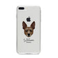 Rat Terrier Personalised iPhone 8 Plus Bumper Case on Silver iPhone
