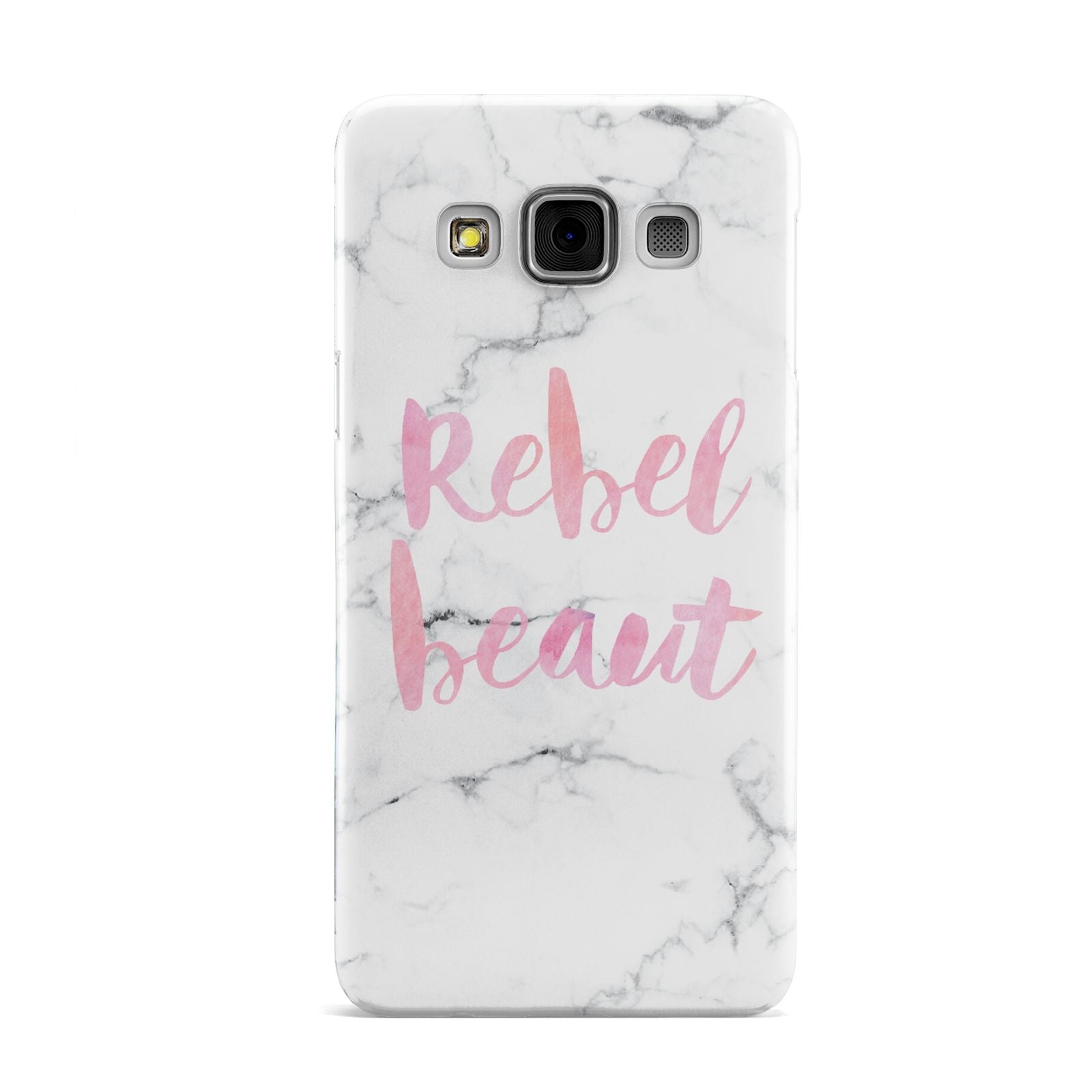 Rebel Heart Grey Marble Effect Samsung Galaxy A3 Case