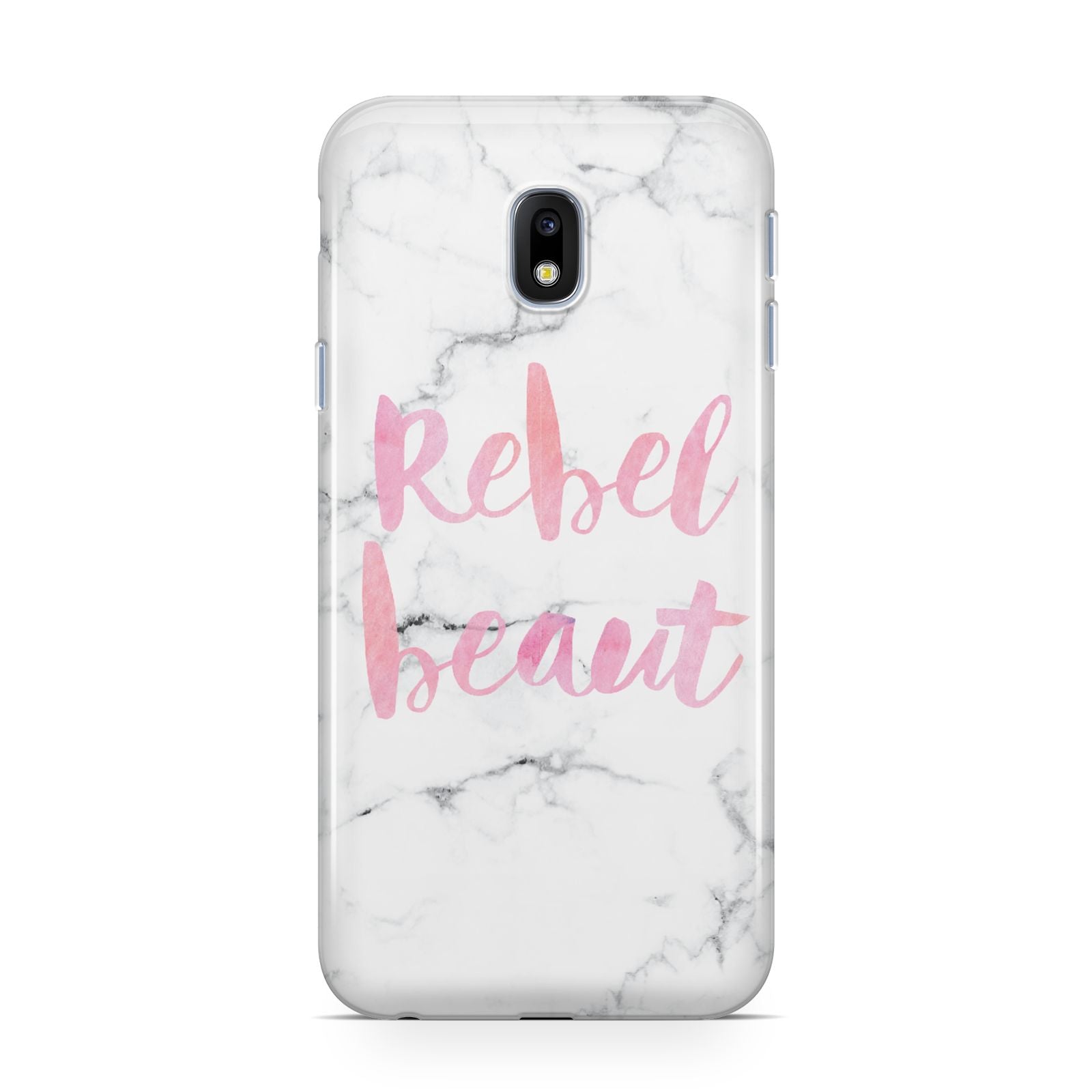 Rebel Heart Grey Marble Effect Samsung Galaxy J3 2017 Case