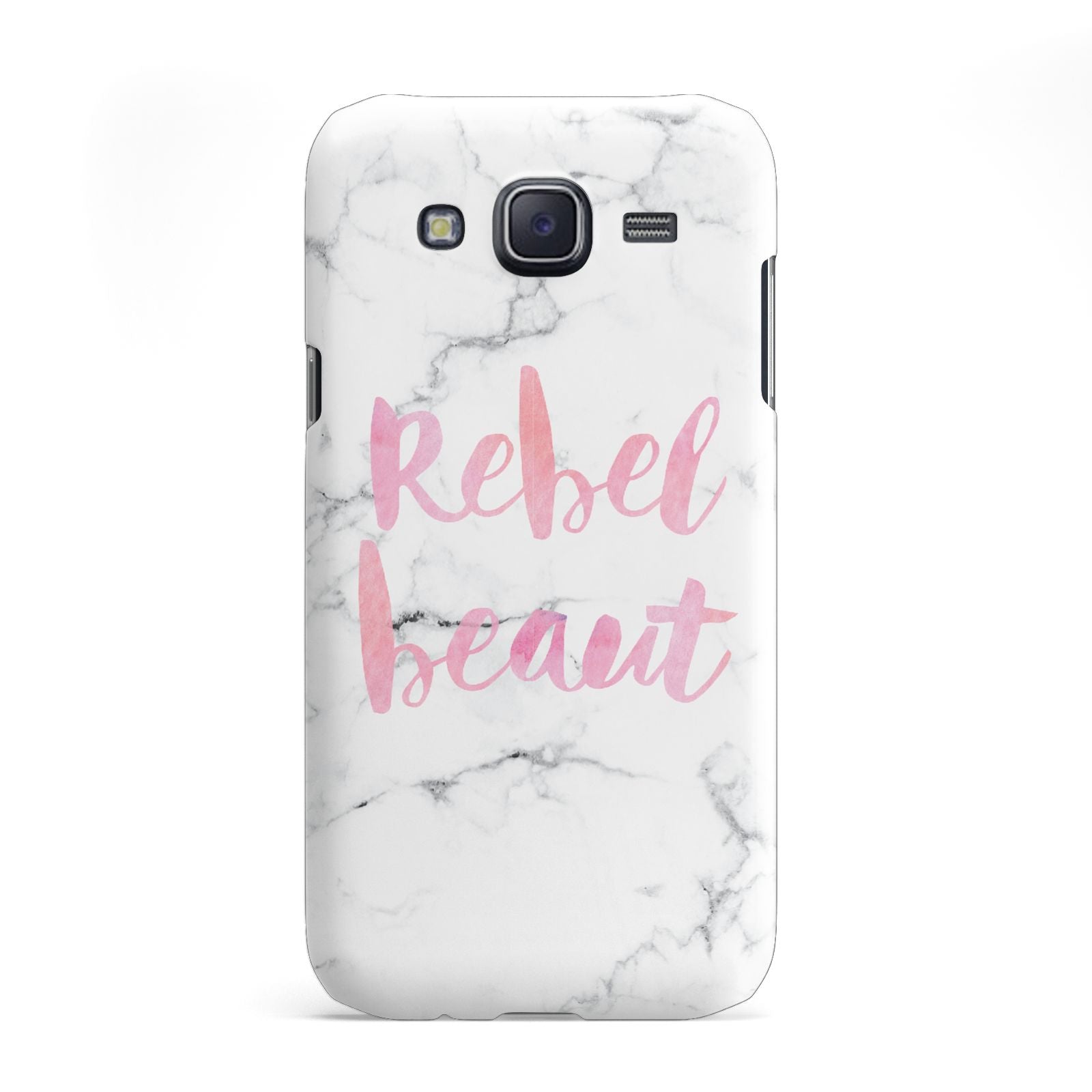 Rebel Heart Grey Marble Effect Samsung Galaxy J5 Case