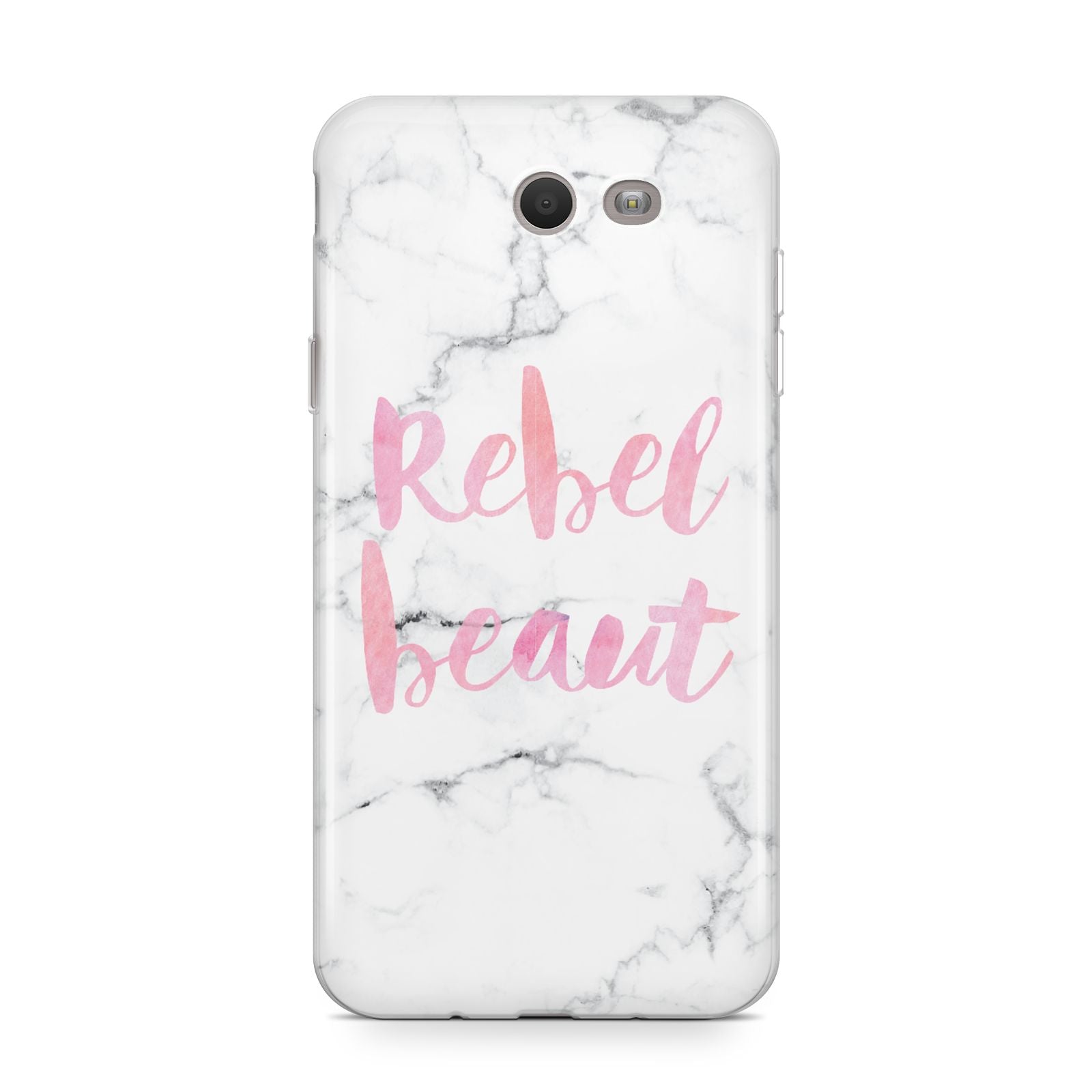 Rebel Heart Grey Marble Effect Samsung Galaxy J7 2017 Case
