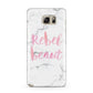 Rebel Heart Grey Marble Effect Samsung Galaxy Note 5 Case