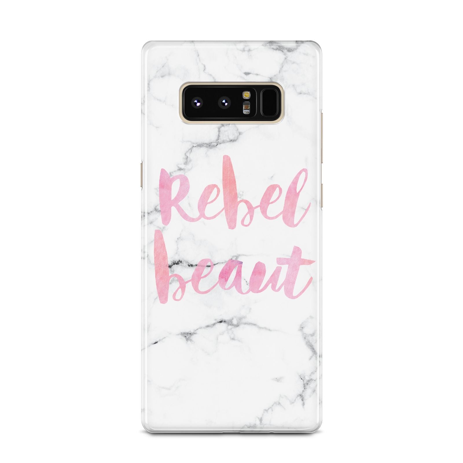 Rebel Heart Grey Marble Effect Samsung Galaxy Note 8 Case