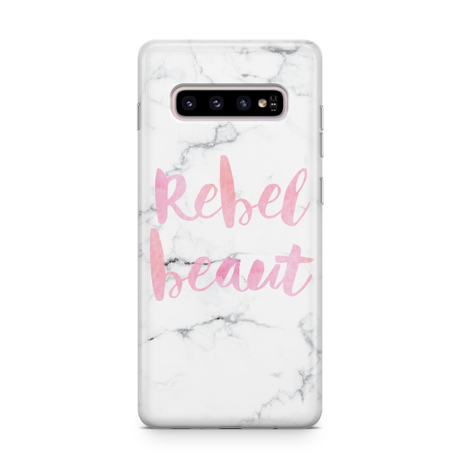 Rebel Heart Grey Marble Effect Samsung Galaxy S10 Plus Case