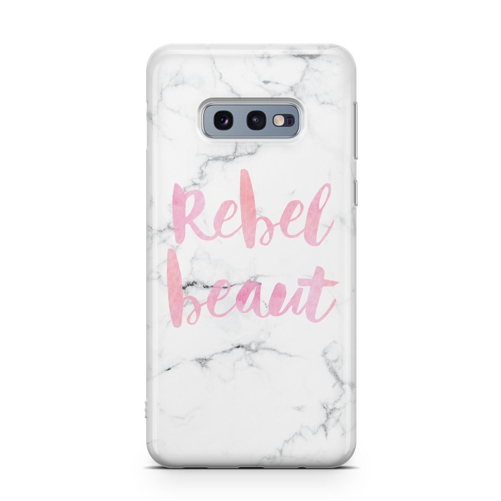 Rebel Heart Grey Marble Effect Samsung Galaxy S10E Case
