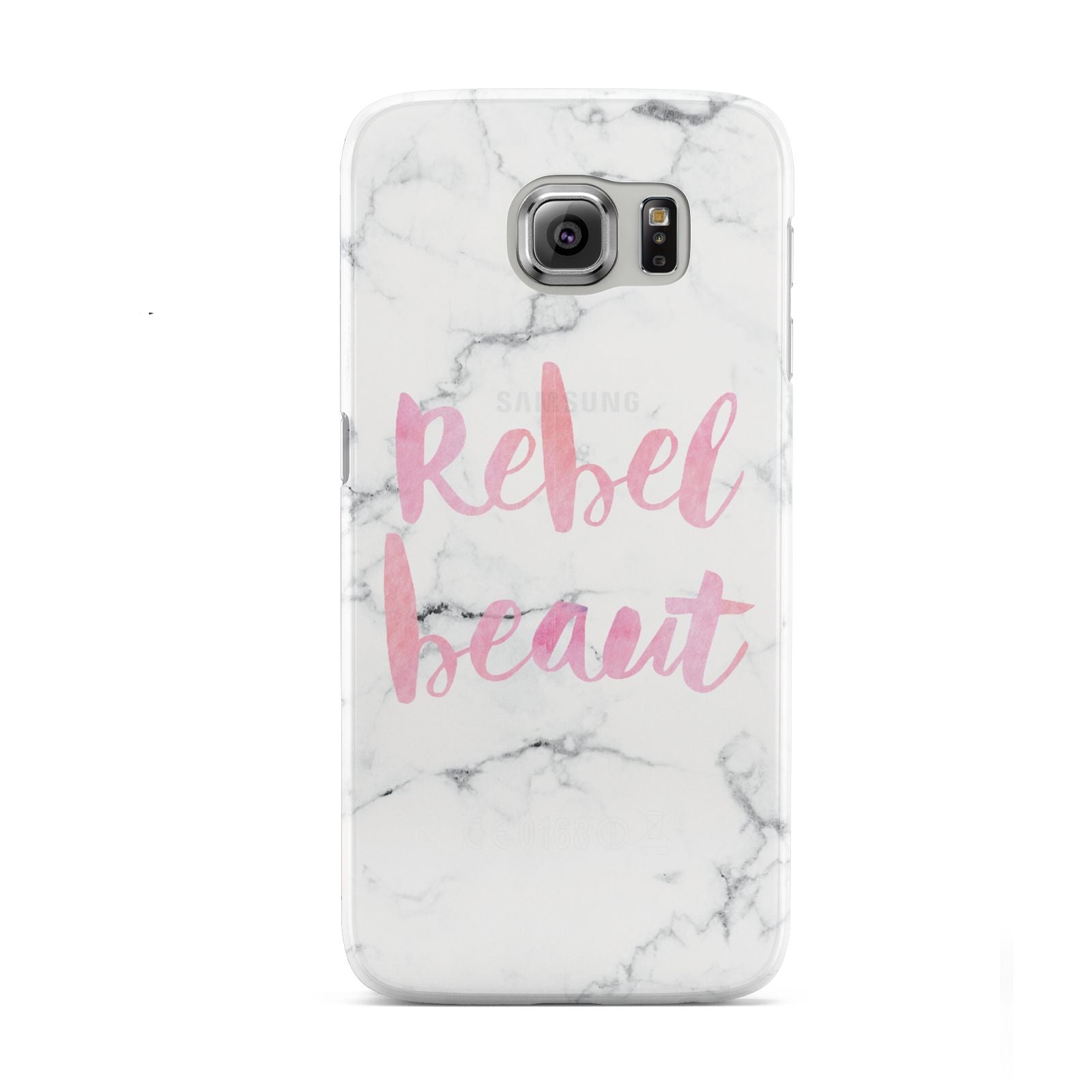 Rebel Heart Grey Marble Effect Samsung Galaxy S6 Case