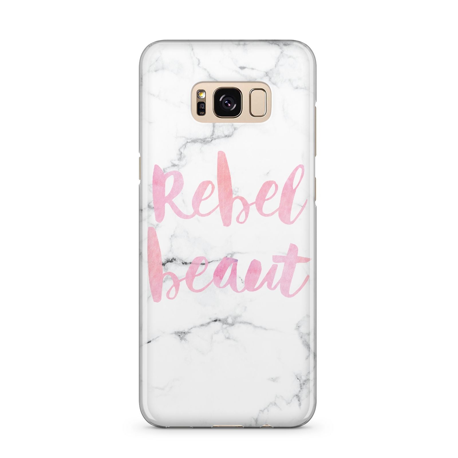 Rebel Heart Grey Marble Effect Samsung Galaxy S8 Plus Case