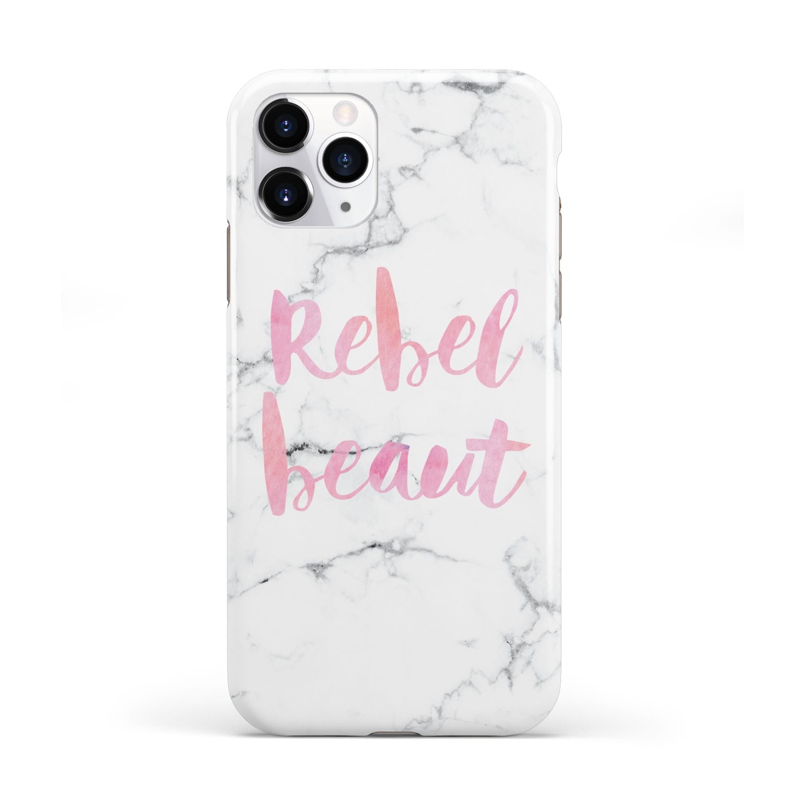 Rebel Heart Grey Marble Effect iPhone 11 Pro 3D Tough Case
