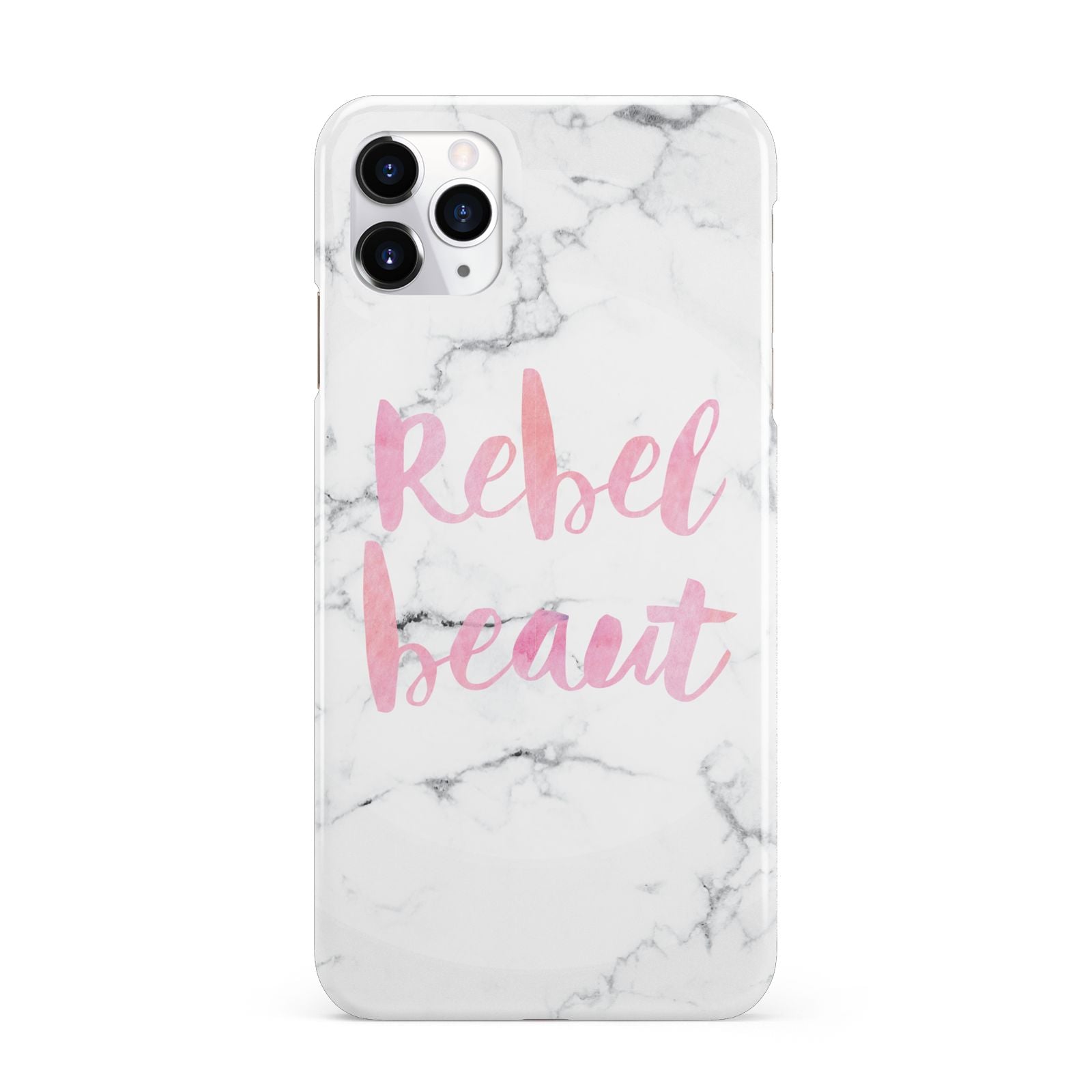 Rebel Heart Grey Marble Effect iPhone 11 Pro Max 3D Snap Case