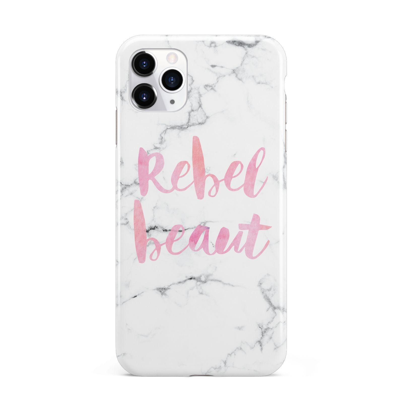Rebel Heart Grey Marble Effect iPhone 11 Pro Max 3D Tough Case