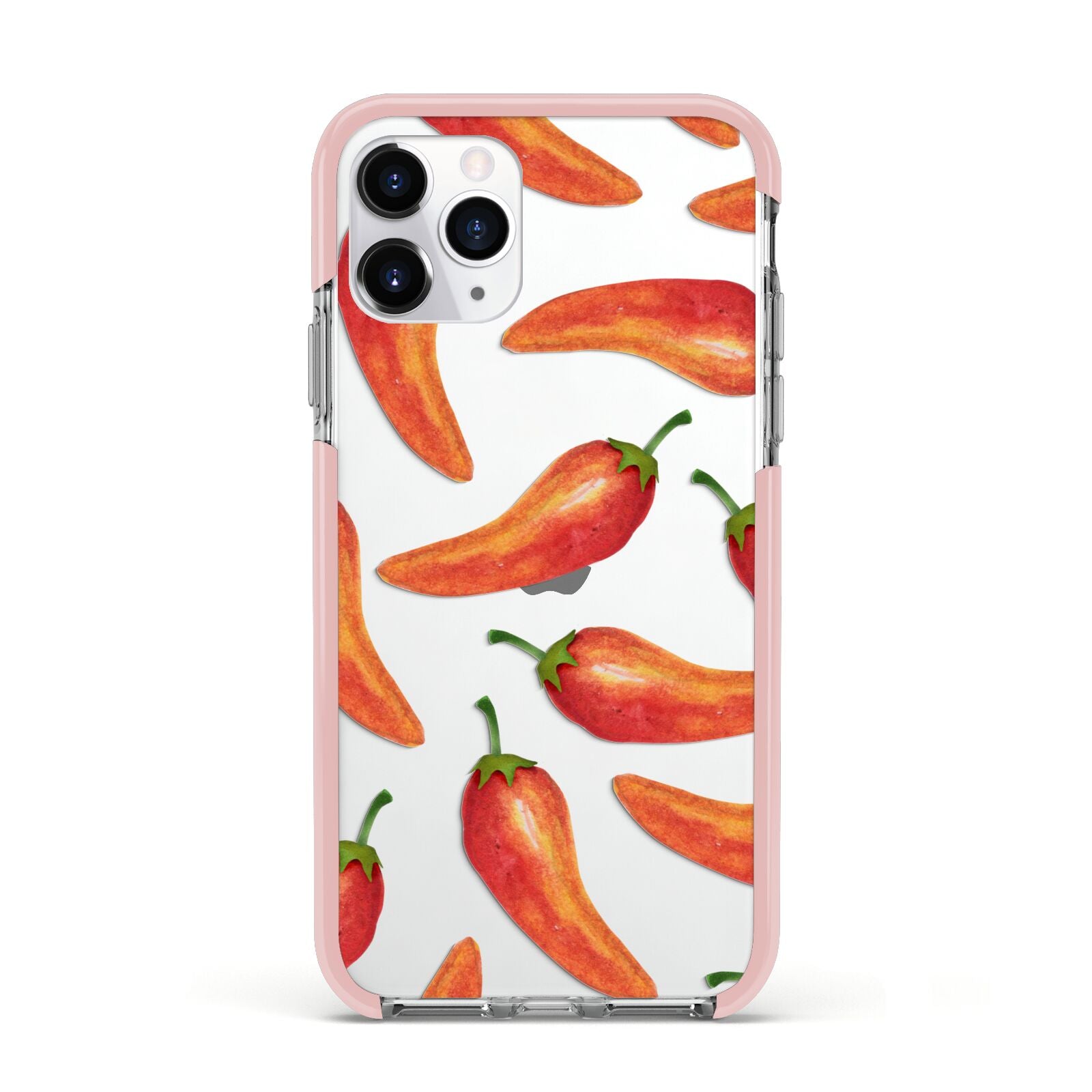 Red Chillies Apple iPhone 11 Pro in Silver with Pink Impact Case