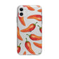 Red Chillies Apple iPhone 11 in White with Bumper Case