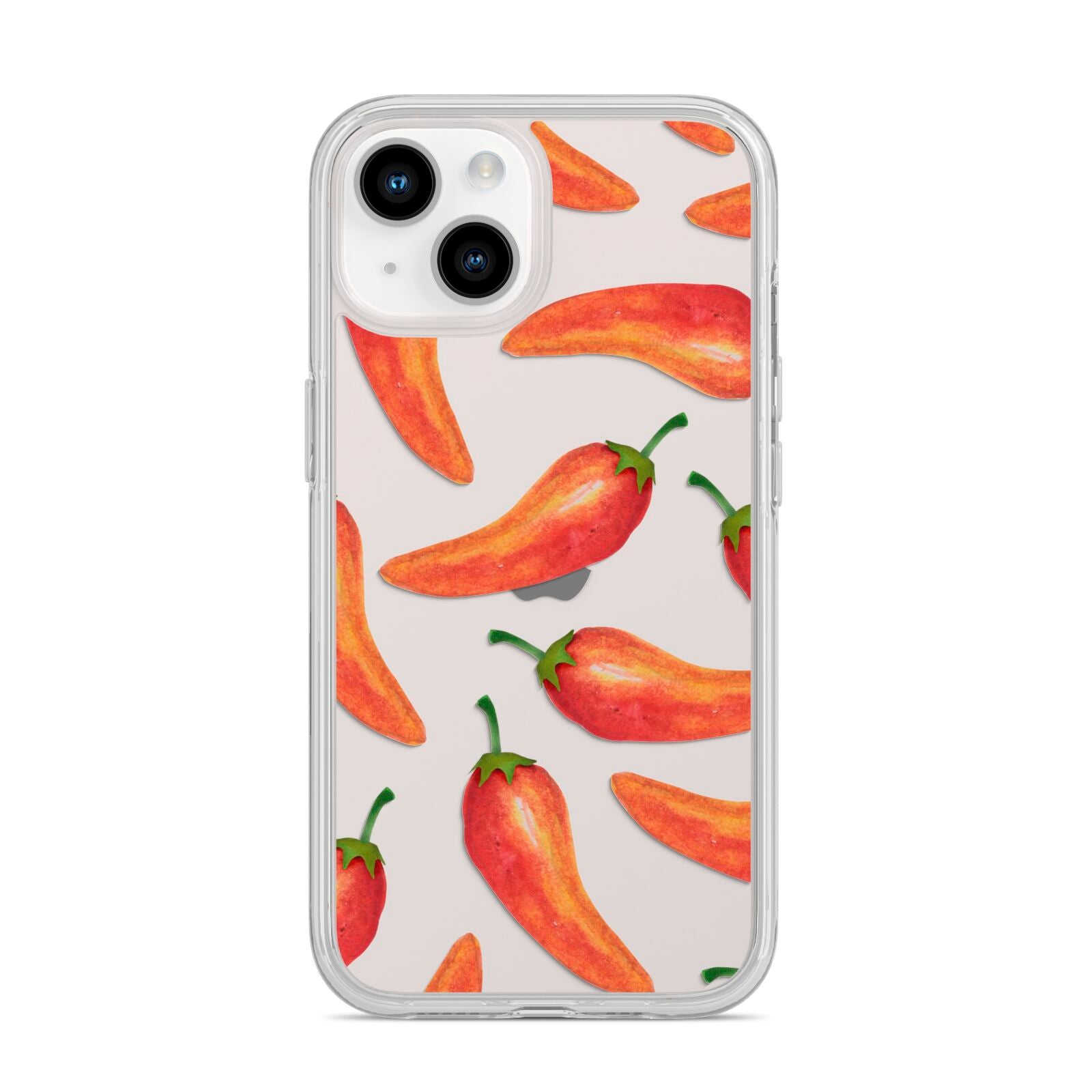Red Chillies iPhone 14 Clear Tough Case Starlight