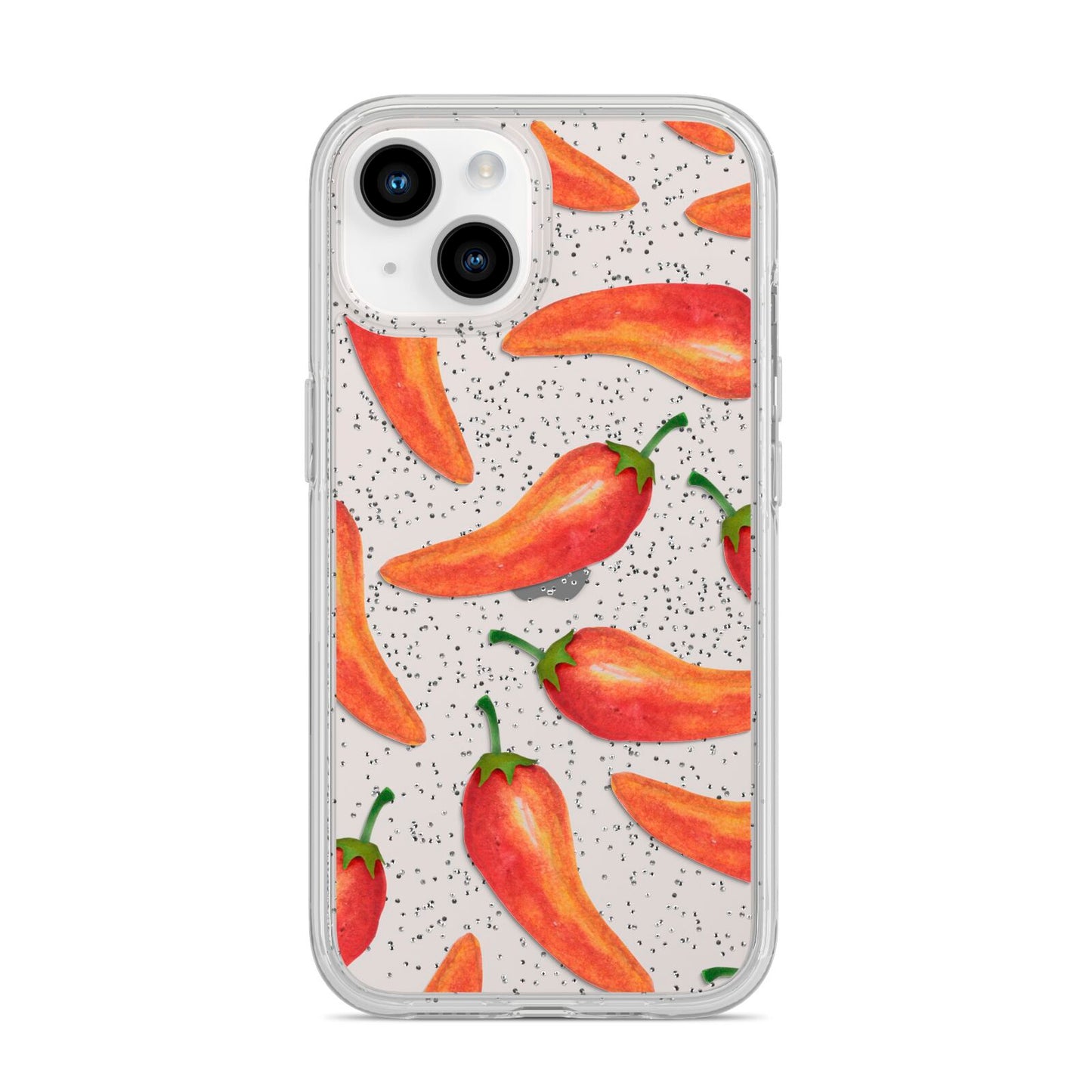 Red Chillies iPhone 14 Glitter Tough Case Starlight