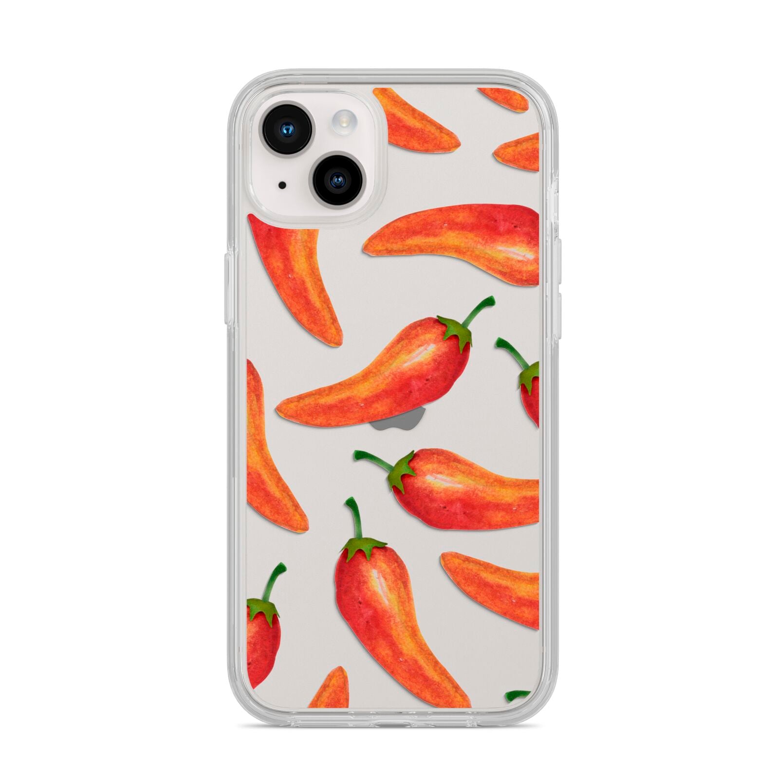 Red Chillies iPhone 14 Plus Clear Tough Case Starlight