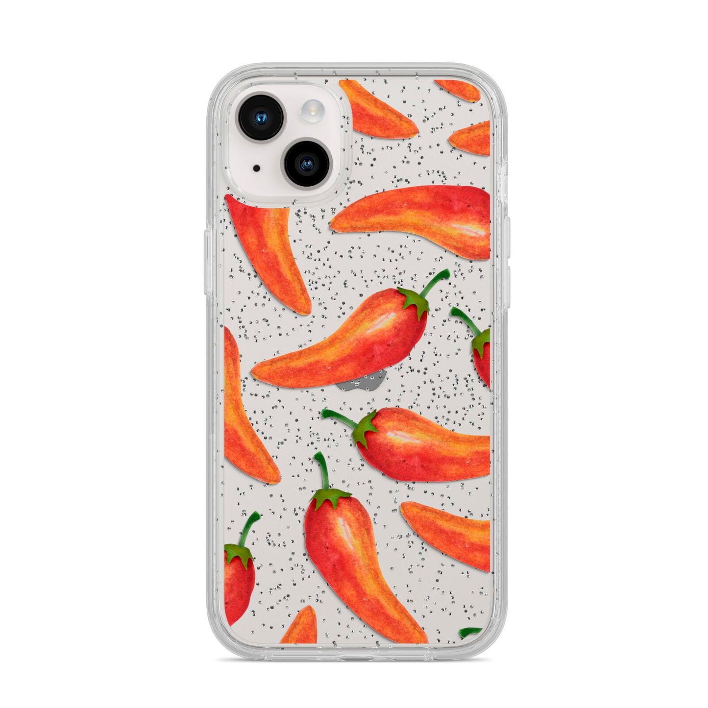 Red Chillies iPhone 14 Plus Glitter Tough Case Starlight
