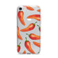 Red Chillies iPhone 7 Bumper Case on Silver iPhone