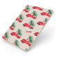 Red Christmas Truck Personalised Apple iPad Case on Gold iPad Side View