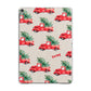 Red Christmas Truck Personalised Apple iPad Grey Case