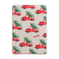 Red Christmas Truck Personalised Apple iPad Rose Gold Case