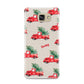 Red Christmas Truck Personalised Samsung Galaxy A9 2016 Case on gold phone