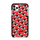 Red Eyes Custom Apple iPhone 11 Pro Max in Silver with Black Impact Case