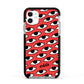 Red Eyes Custom Apple iPhone 11 in White with Black Impact Case