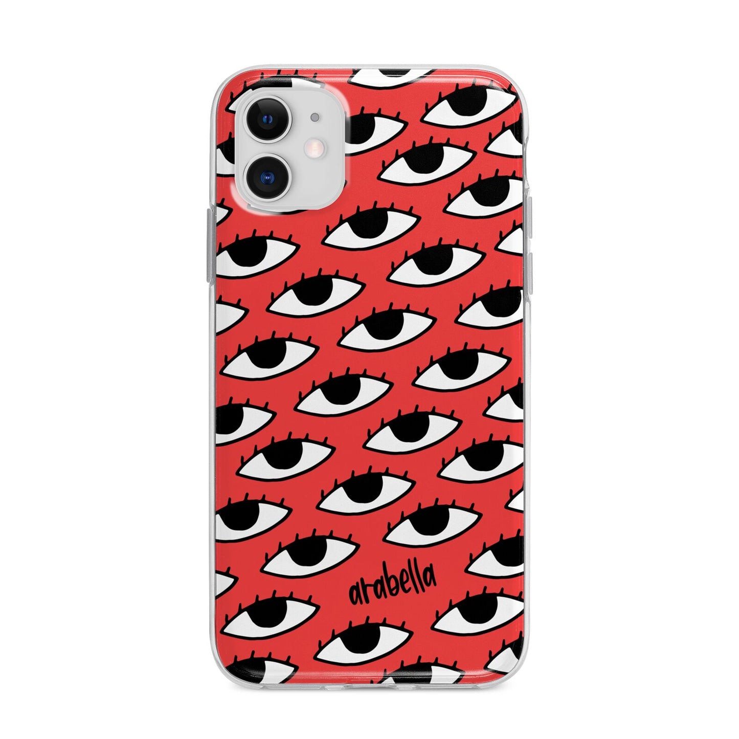 Red Eyes Custom Apple iPhone 11 in White with Bumper Case