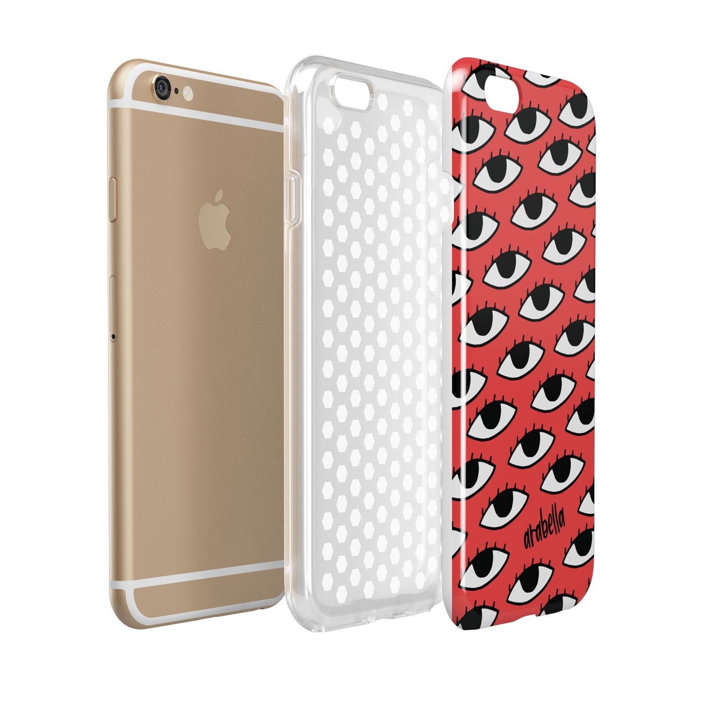 Red Eyes Custom Apple iPhone 6 3D Tough Case Expanded view