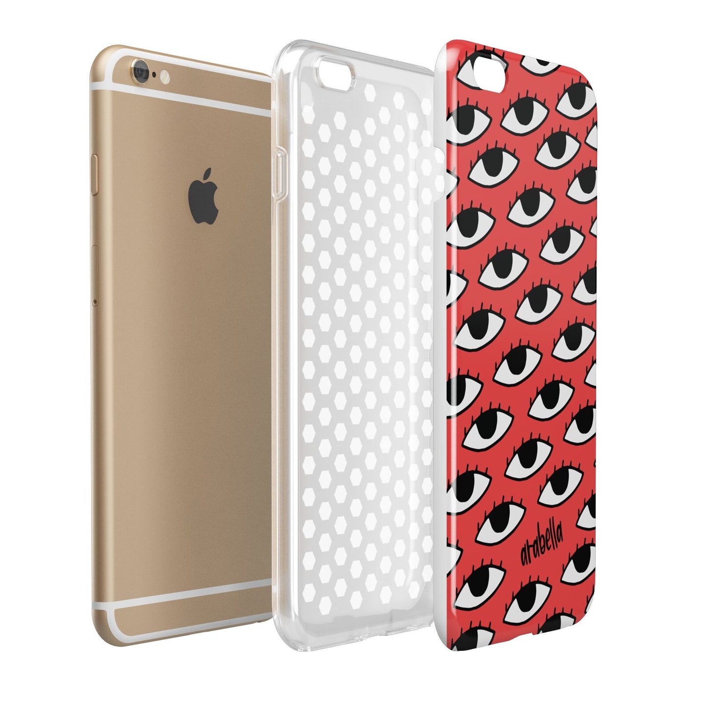 Red Eyes Custom Apple iPhone 6 Plus 3D Tough Case Expand Detail Image