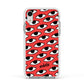 Red Eyes Custom Apple iPhone XR Impact Case White Edge on Silver Phone