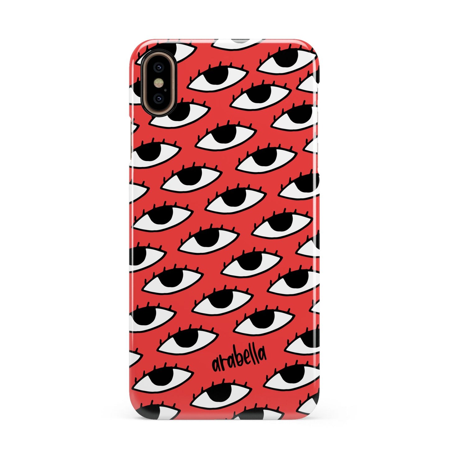 Red Eyes Custom Apple iPhone Xs Max 3D Snap Case