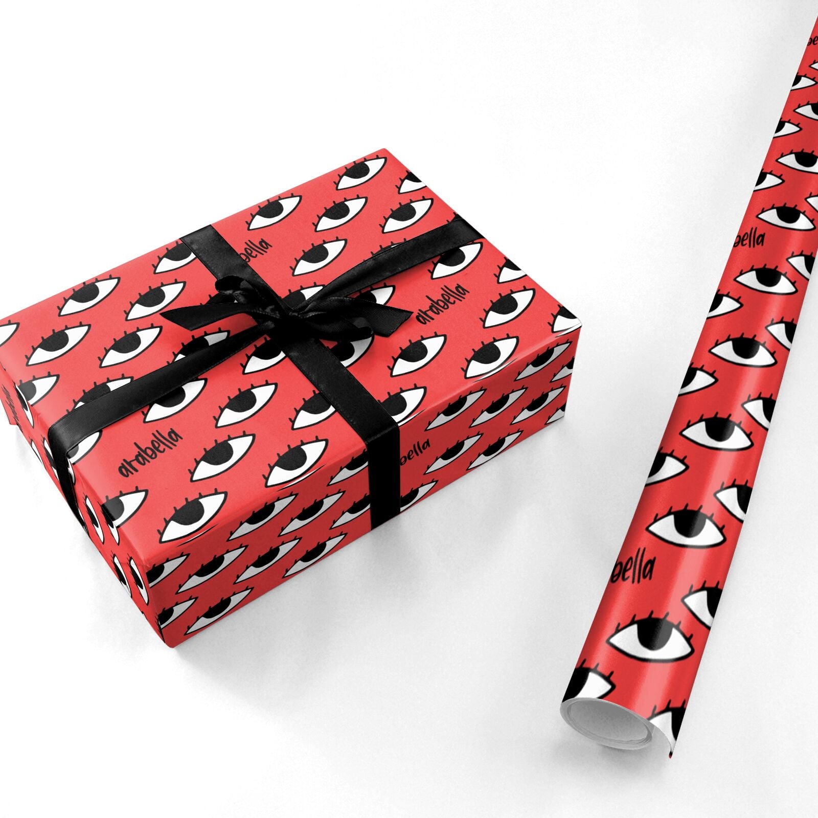 Red Eyes Custom Personalised Wrapping Paper